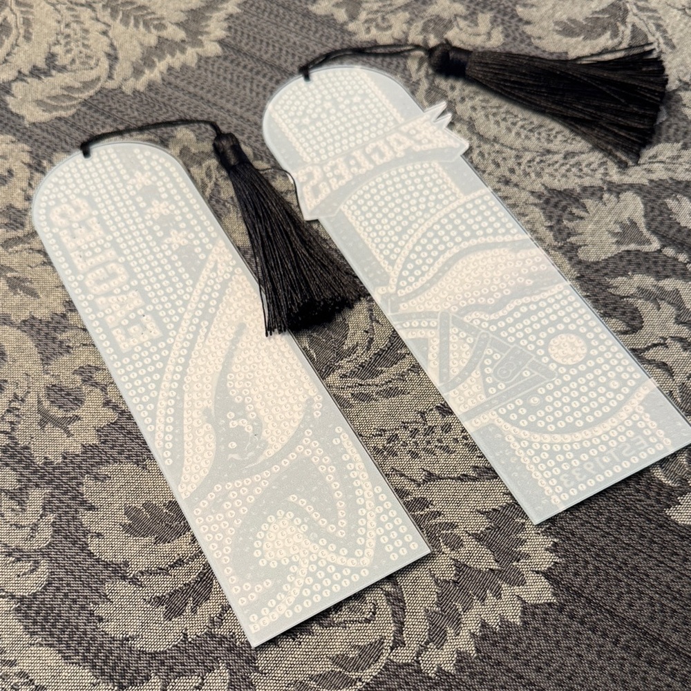 📖 Handcrafted Philadelphia Eagles Diamond Art Bookmarks – Set of 2 - Picture 3 of 4